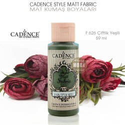 Cadence Style Matt Fabric F-626 Çiftlik Yeşili Mat Kumaş Boyası 59 ml - Cadence (1)