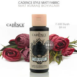 Cadence Style Matt Fabric F-630 Siyah Mat Kumaş Boyası 59 ml - Cadence (1)