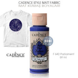 Cadence Style Matt Fabric F-642 Parliament Mat Kumaş Boyası 59 ml - Cadence
