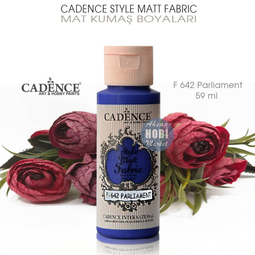 Cadence Style Matt Fabric F-642 Parliament Mat Kumaş Boyası 59 ml - 2