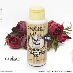 Cadence Style Matt s9001 Beyaz Akrilik Boya 120ml - Cadence (1)