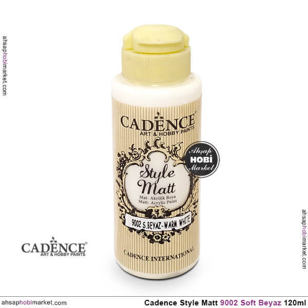 Cadence Style Matt s9002 Soft Beyaz Akrilik Boya 120ml - 1