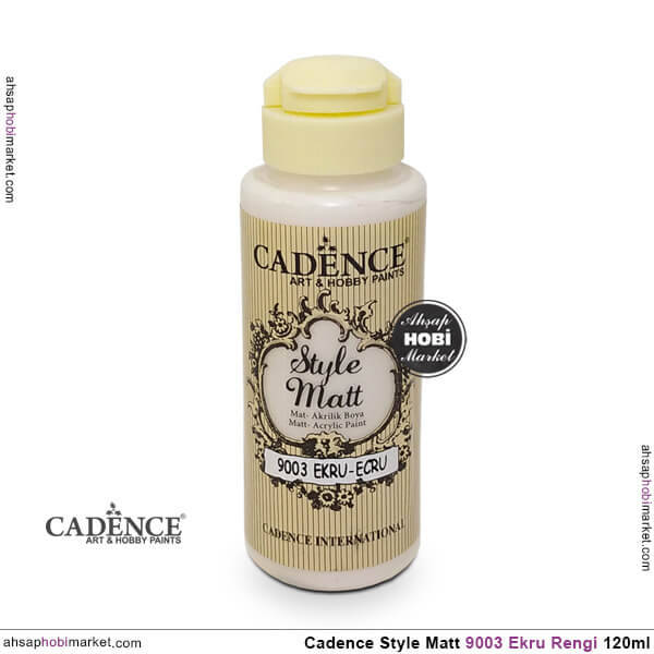 Cadence Style Matt s9003 Ekru Akrilik Boya 120ml - 1