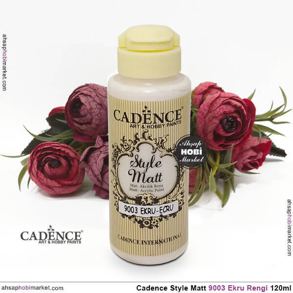 Cadence Style Matt s9003 Ekru Akrilik Boya 120ml - 2