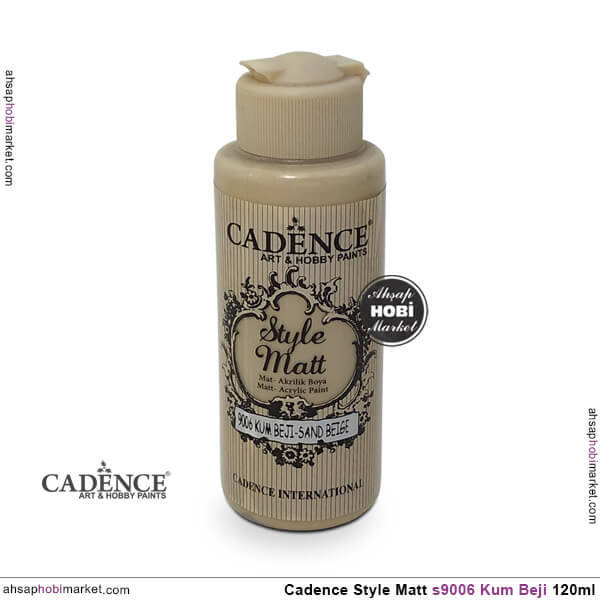 Cadence Style Matt s9006 Kum Beji Akrilik Boya 120ml - 1