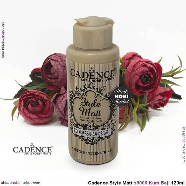 Cadence Style Matt s9006 Kum Beji Akrilik Boya 120ml - 2