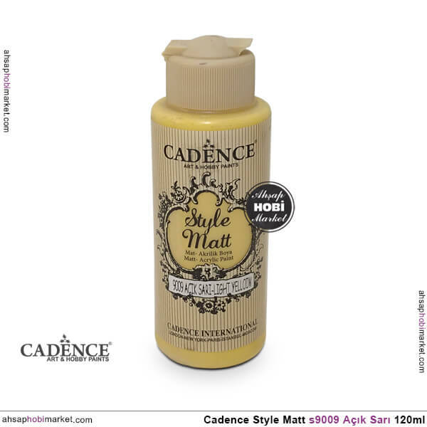 Cadence Style Matt s9009 Açık Sarı Akrilik Boya 120ml - 1