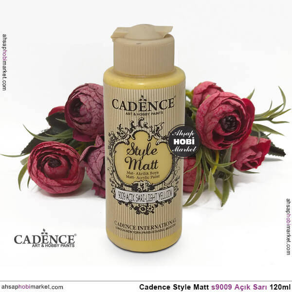 Cadence Style Matt s9009 Açık Sarı Akrilik Boya 120ml - 2