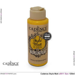 Cadence Style Matt s9011 Sarı Renkli Akrilik Boya 120ml - Cadence