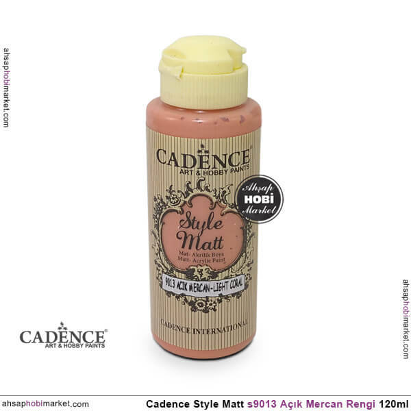 Cadence Style Matt s9013 Açık Mercan Akrilik Boya 120ml - 1