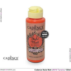 Cadence Style Matt s9016 Turuncu Renkli Akrilik Boya 120ml - Cadence