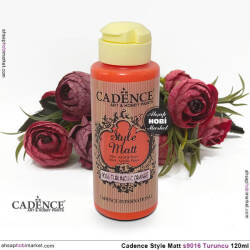 Cadence Style Matt s9016 Turuncu Renkli Akrilik Boya 120ml - Cadence (1)
