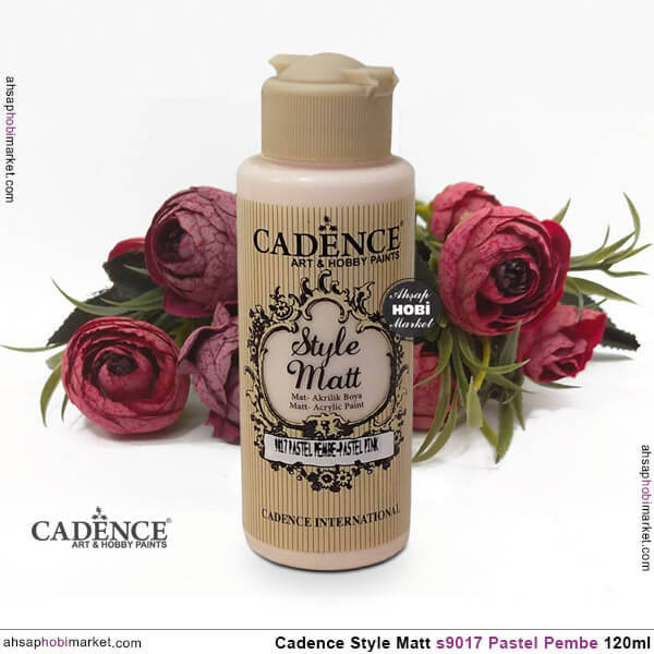 Cadence Style Matt s9017 Pastel Pembe Akrilik Boya 120ml - 2