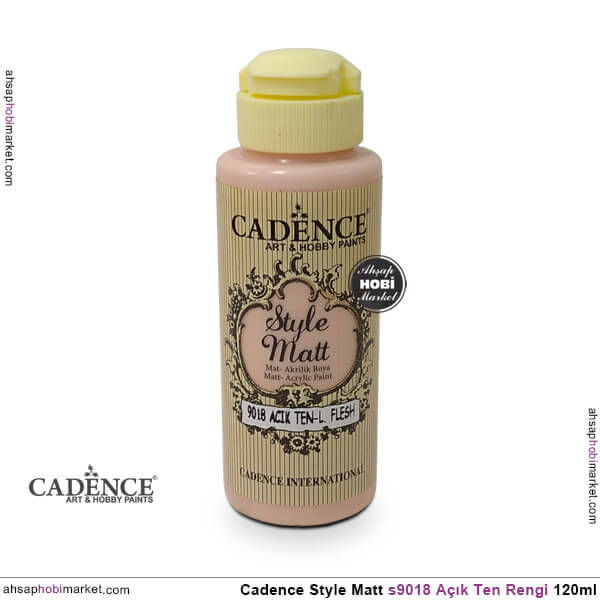 Cadence Style Matt s9018 Açık Ten Rengi Akrilik Boya 120ml - 1