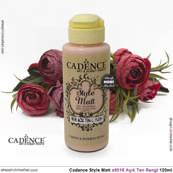 Cadence Style Matt s9018 Açık Ten Rengi Akrilik Boya 120ml - 2