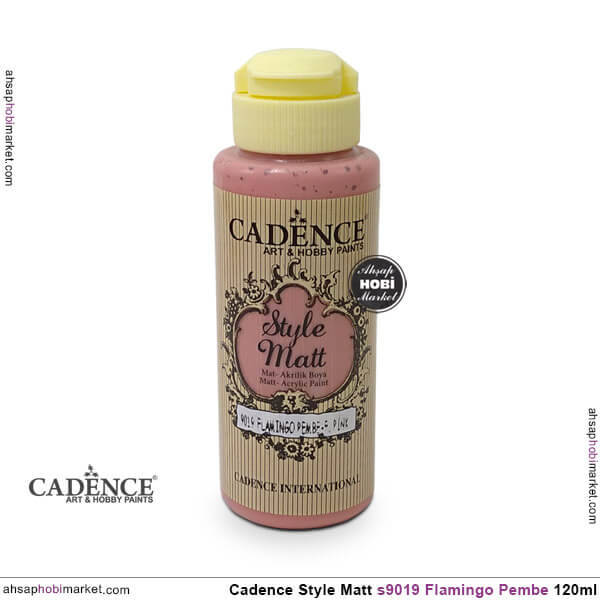 Cadence Style Matt s9019 Flamingo Pembe Akrilik Boya 120ml - 1