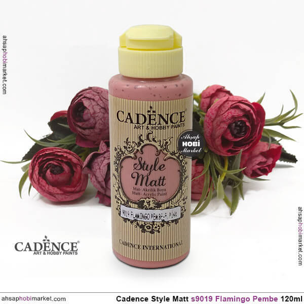 Cadence Style Matt s9019 Flamingo Pembe Akrilik Boya 120ml - 2