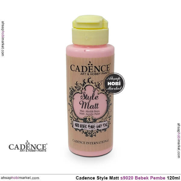 Cadence Style Matt s9020 Bebek Pembe Akrilik Boya 120ml - 1