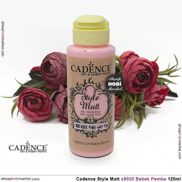 Cadence Style Matt s9020 Bebek Pembe Akrilik Boya 120ml - 2