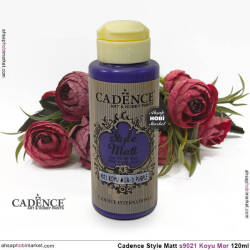 Cadence Style Matt s9021 Koyu Mor Akrilik Boya 120ml - Cadence (1)