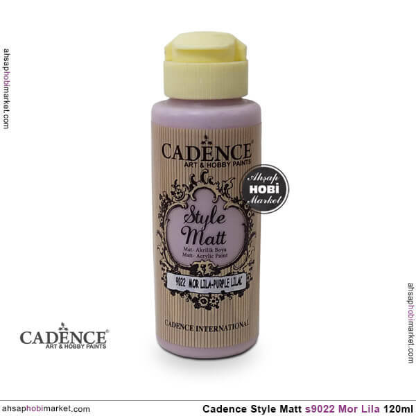 Cadence Style Matt s9022 Mor Lila Akrilik Boya 120ml - 1