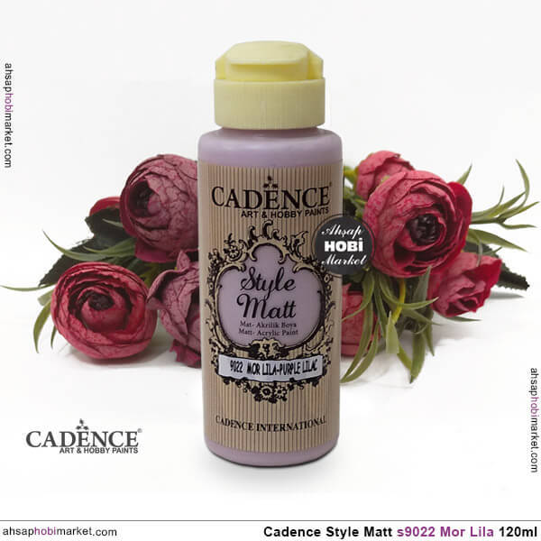 Cadence Style Matt s9022 Mor Lila Akrilik Boya 120ml - 2