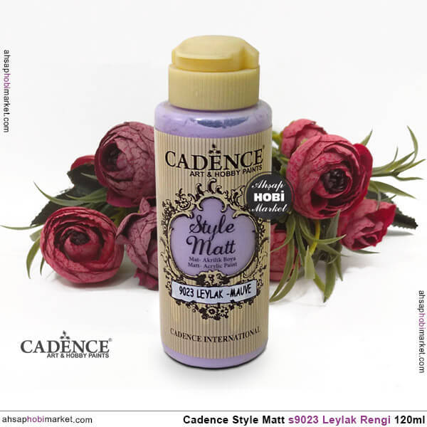 Cadence Style Matt s9023 Leylak Rengi Akrilik Boya 120ml - 2