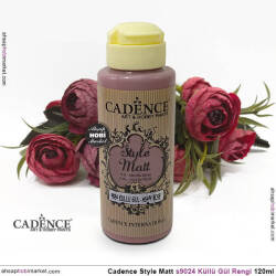 Cadence Style Matt s9024 Küllü Gül Akrilik Boya 120ml - Cadence (1)
