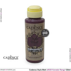 Cadence Style Matt s9025 Karadut Akrilik Boya 120ml - Cadence