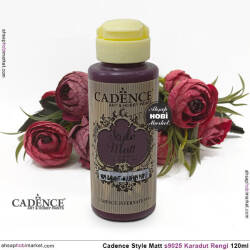 Cadence Style Matt s9025 Karadut Akrilik Boya 120ml - Cadence (1)