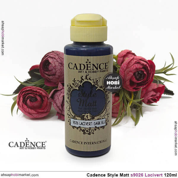 Cadence Style Matt s9026 Lacivert Akrilik Boya 120ml - 2