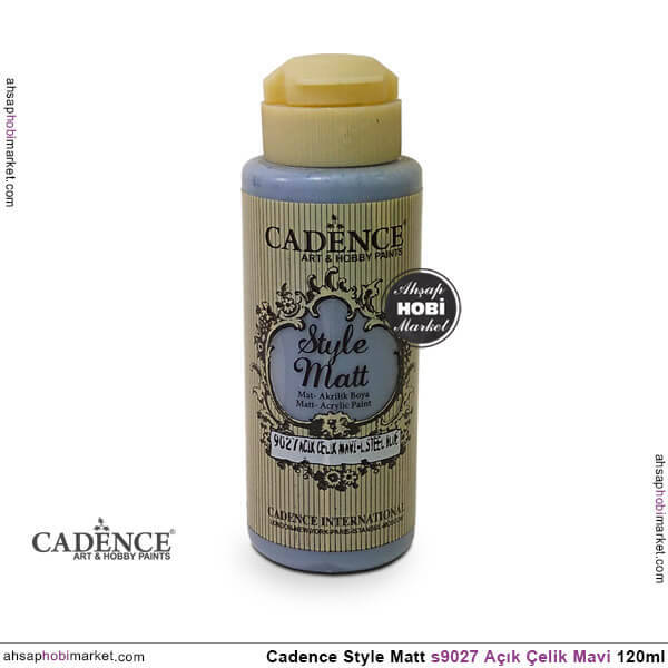Cadence Style Matt s9027 Açık Çelik Mavi Akrilik Boya 120ml - 1