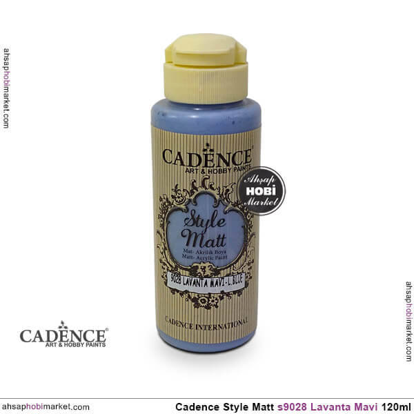 Cadence Style Matt s9028 Lavanta Mavi Akrilik Boya 120ml - 1