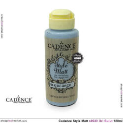 Cadence Style Matt s9030 Gri Bulut Akrilik Boya 120ml - Cadence