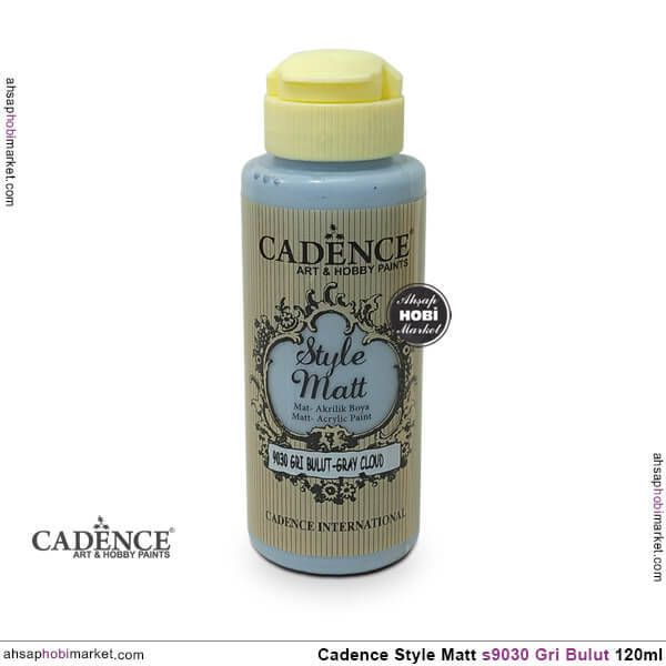 Cadence Style Matt s9030 Gri Bulut Akrilik Boya 120ml - 1