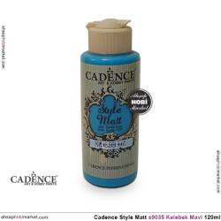 Cadence Style Matt s9035 Kelebek Mavi Akrilik Boya 120ml - Cadence