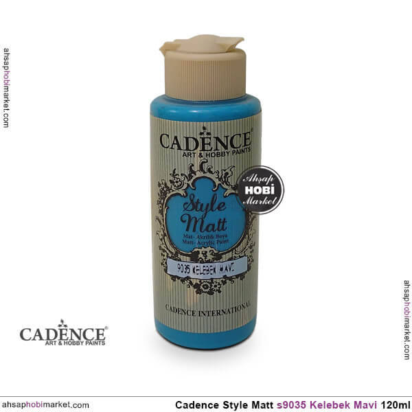 Cadence Style Matt s9035 Kelebek Mavi Akrilik Boya 120ml - 1