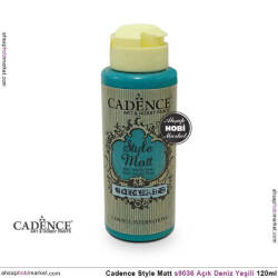Cadence Style Matt s9036 Açık Deniz Yeşili Akrilik Boya 120ml - Cadence