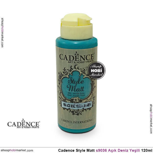 Cadence Style Matt s9036 Açık Deniz Yeşili Akrilik Boya 120ml - 1
