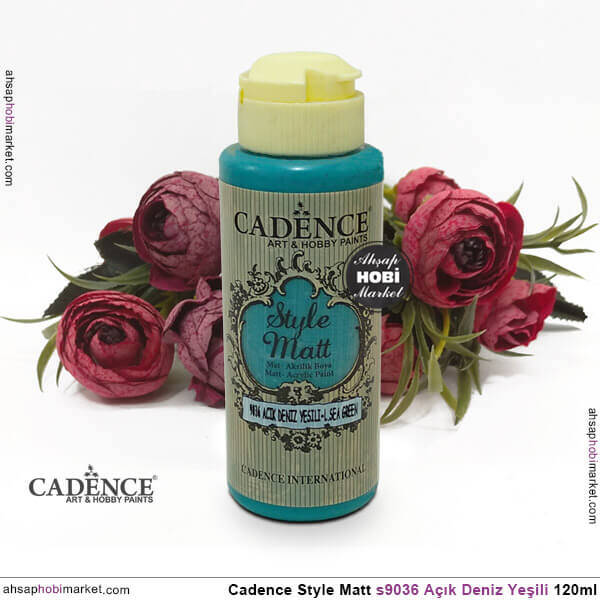 Cadence Style Matt s9036 Açık Deniz Yeşili Akrilik Boya 120ml - 2