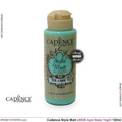 Cadence Style Matt s9038 Açık Nane Yeşili Akrilik Boya 120ml - Cadence