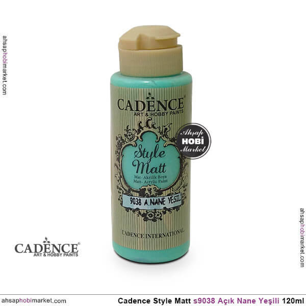 Cadence Style Matt s9038 Açık Nane Yeşili Akrilik Boya 120ml - 1
