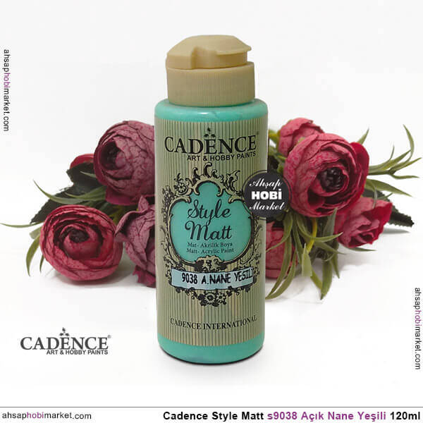 Cadence Style Matt s9038 Açık Nane Yeşili Akrilik Boya 120ml - 2