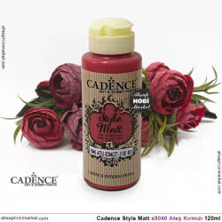 Cadence Style Matt s9040 Ateş Kırmızı Akrilik Boya 120ml - Cadence (1)