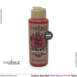 Cadence Style Matt s9042 Mercan Kırmızı Akrilik Boya 120ml - Cadence