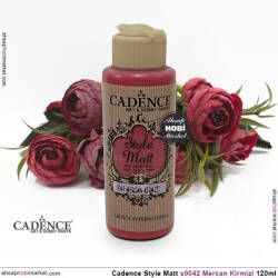 Cadence Style Matt s9042 Mercan Kırmızı Akrilik Boya 120ml - Cadence (1)
