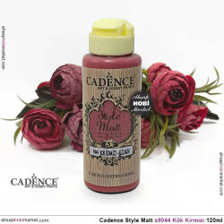 Cadence Style Matt s9044 Kök Kırmızı Akrilik Boya 120ml - Cadence (1)