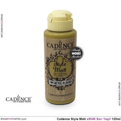 Cadence Style Matt s9045 Sarı Yeşil Akrilik Boya 120ml - Cadence