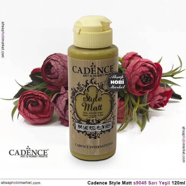 Cadence Style Matt s9045 Sarı Yeşil Akrilik Boya 120ml - 2