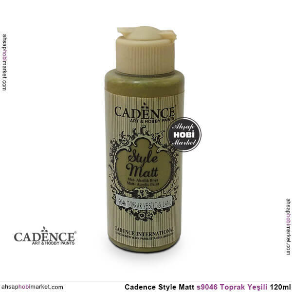 Cadence Style Matt s9046 Toprak Yeşili Akrilik Boya 120ml - 1